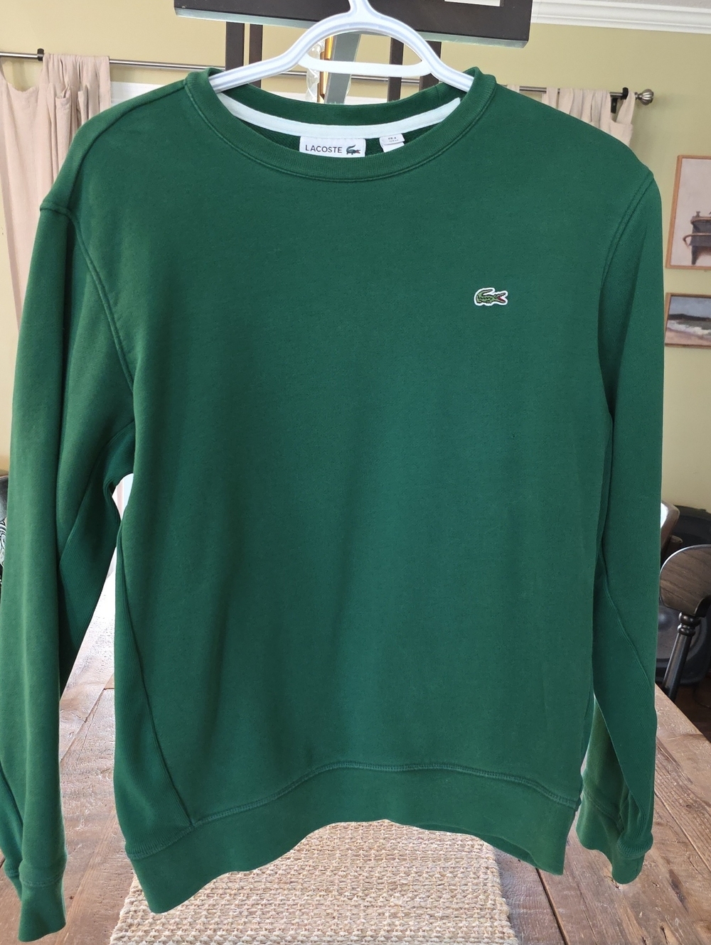 LACOSTE fotest green sweatshirt 4, Small